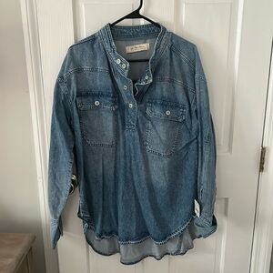 Free People Denim Tunic
